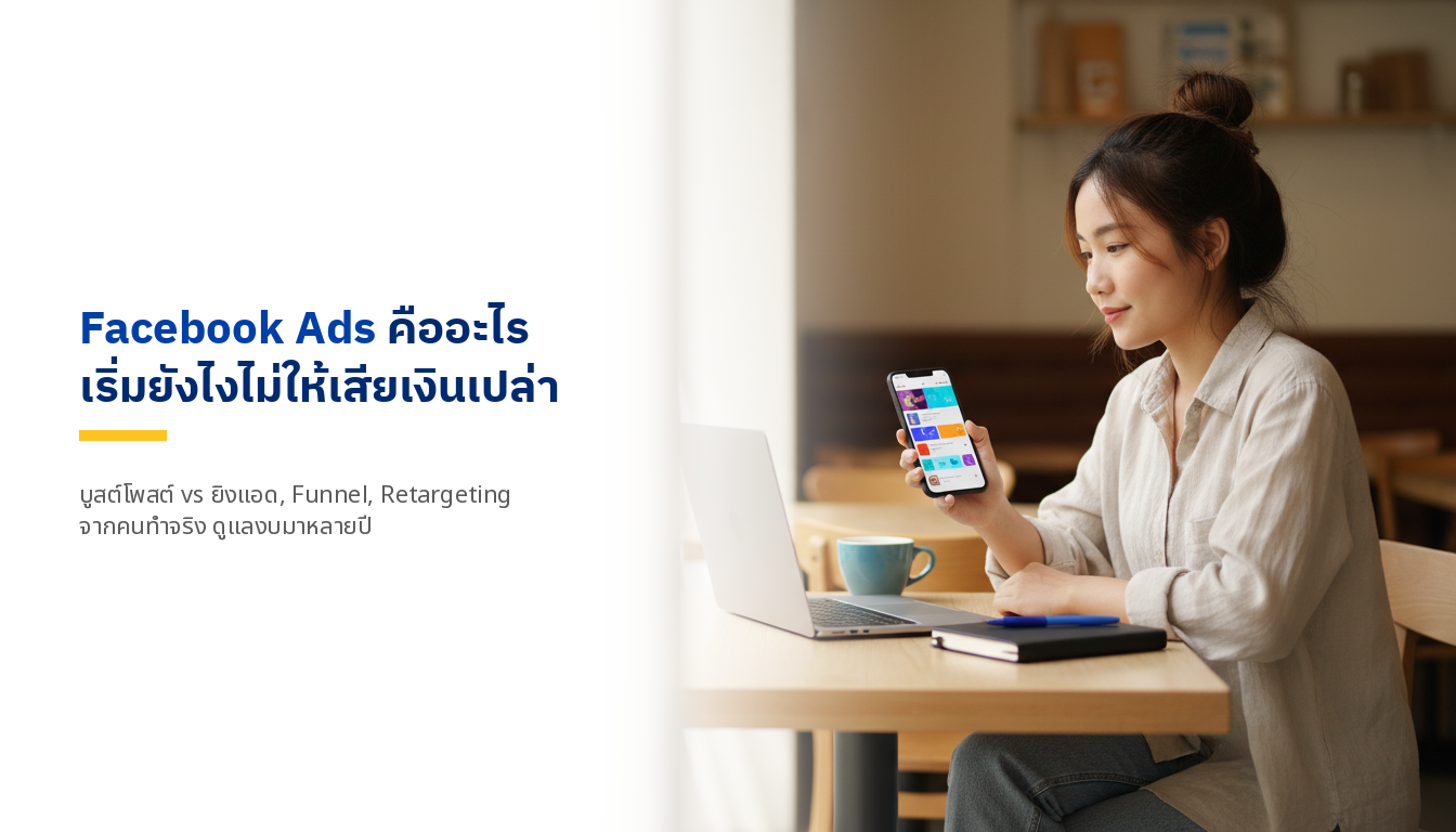 Facebook Ads คืออะไร? ทำงานยังไง เริ่มต้นยังไงไม่ให้เสียเงินเปล่า