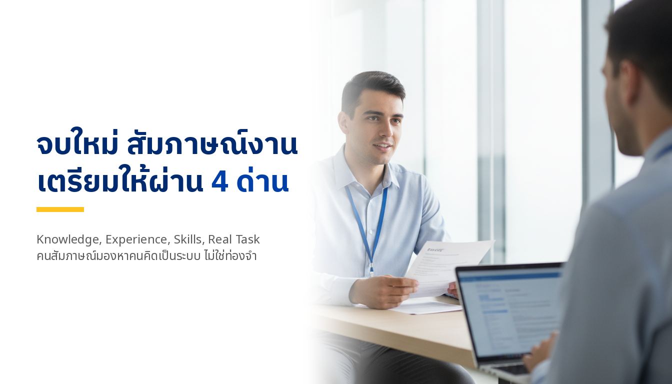 สัมภาษณ์งาน Digital Marketing จบใหม่ต้องตอบอะไร: คำถามจริงและวิธีเตรียมตัว