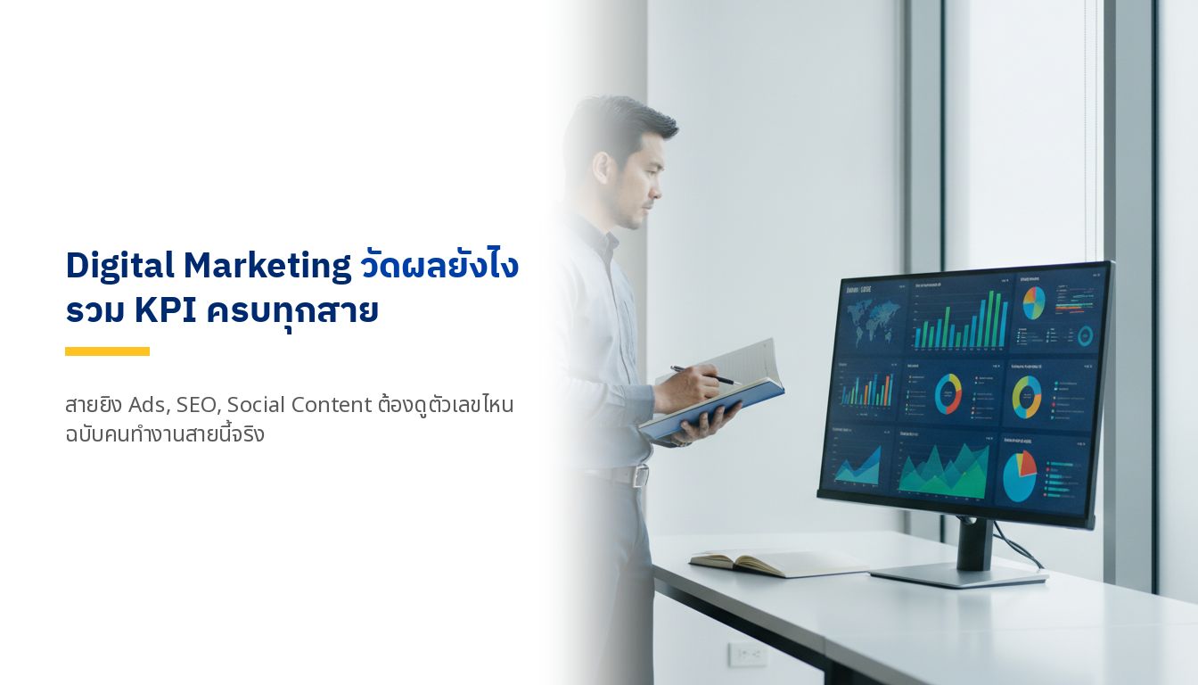 วัดผล Digital Marketing ยังไง รวม KPI ครบทุกสาย Ads SEO Social